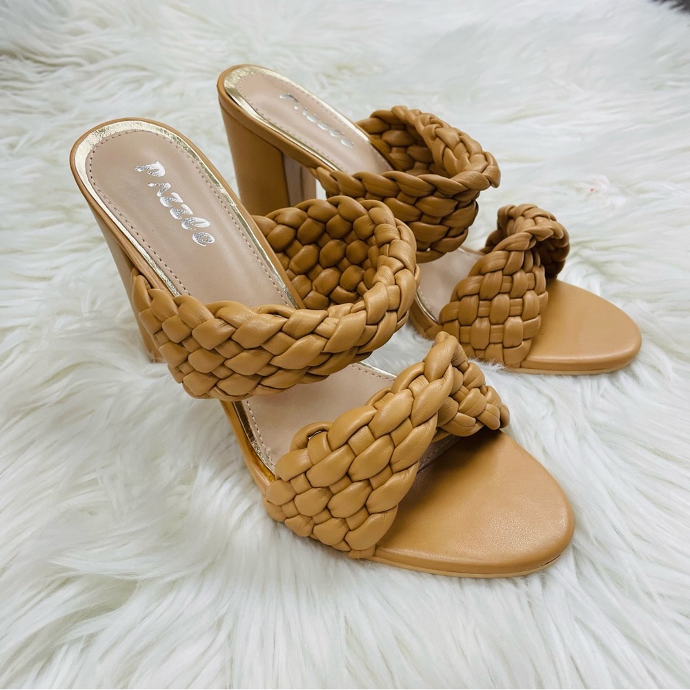 Nude braided high heel - Picture 3 of 7
